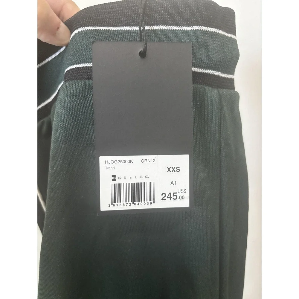 The Kooples Pants Mens 2XS Green Knit Track Joggers Side Stripe Portugal